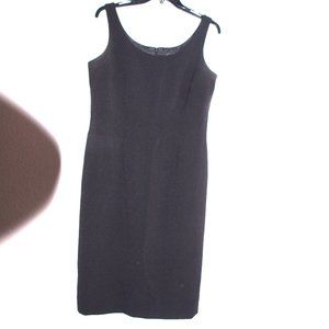 Jessica Howard Black Sleeveless Boat Neck Dress Size 8